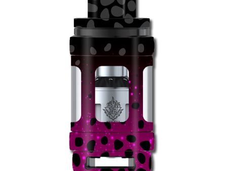 Spotted Pink Black Wallpaper Smok TFV12 Tank Skin For Cheap